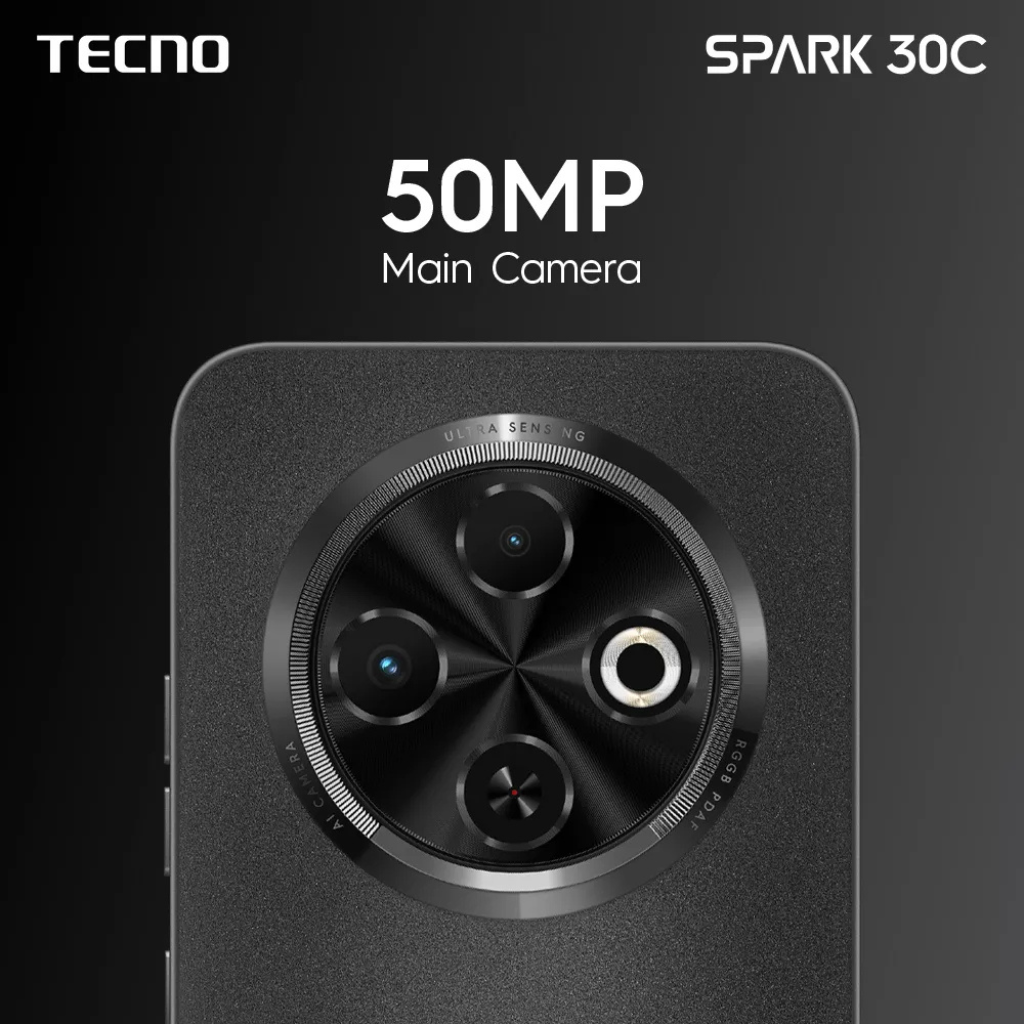 Celular Tecno Spark 30C Dual Sim 256gb/8Gb Ram Negro +Audífonos  G-tide L21 + Smartwatch Filwans GTS Mini
