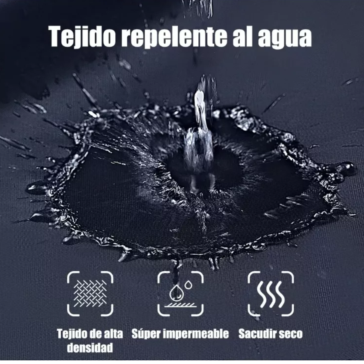 Funda Motocicleta Impermeab Grueso Cubiertas Para Moto Negro + Azul