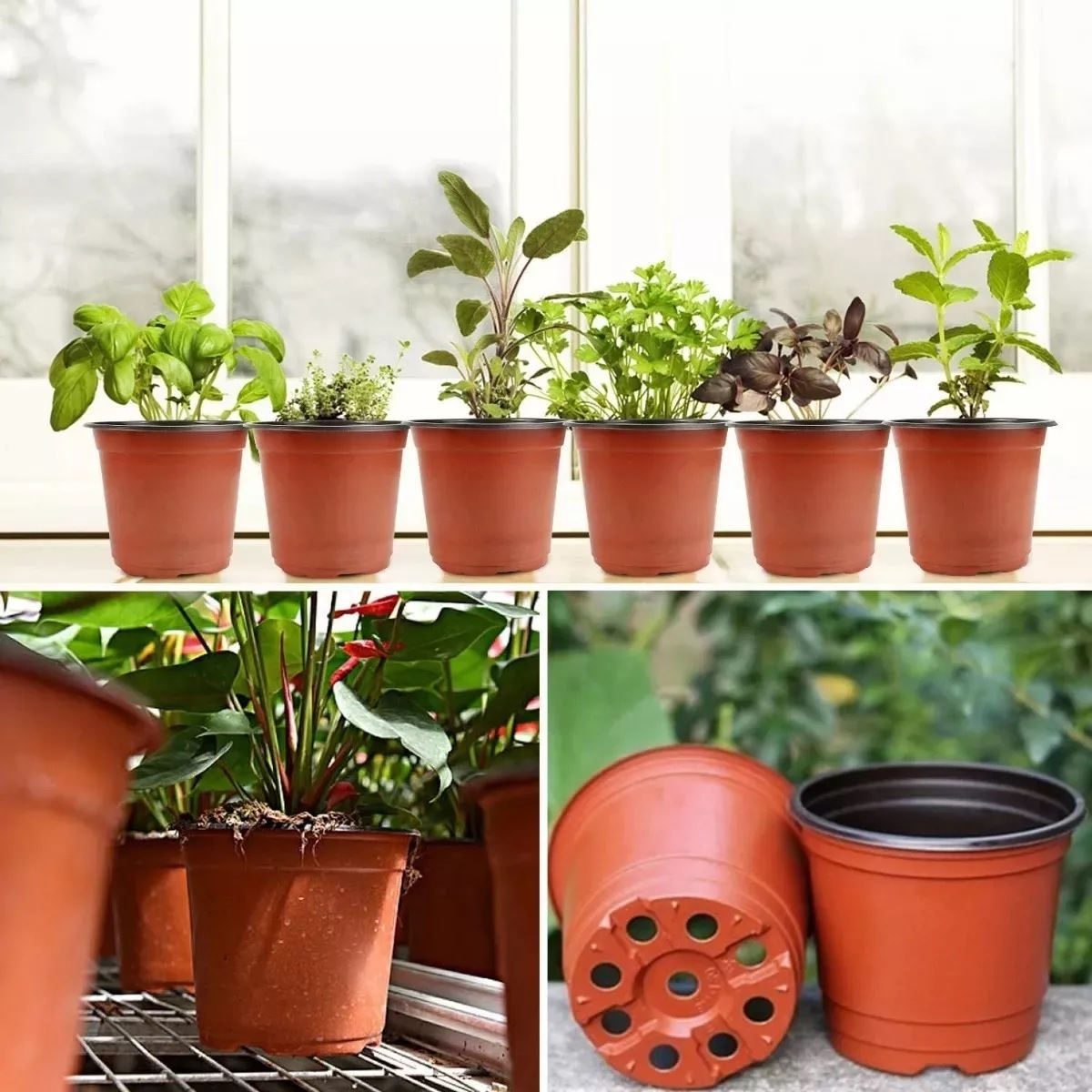 Maceta Blanda De 3 Pulgadas Maceta Fácil De Plántulas 100pcs
