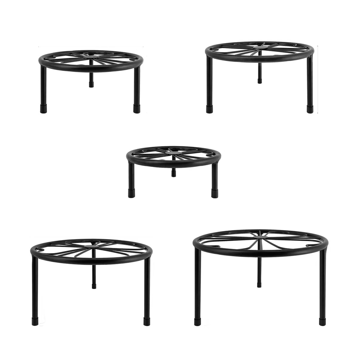 5pz Bases Para Maceteros De Herrería Plantas Porta Macetas