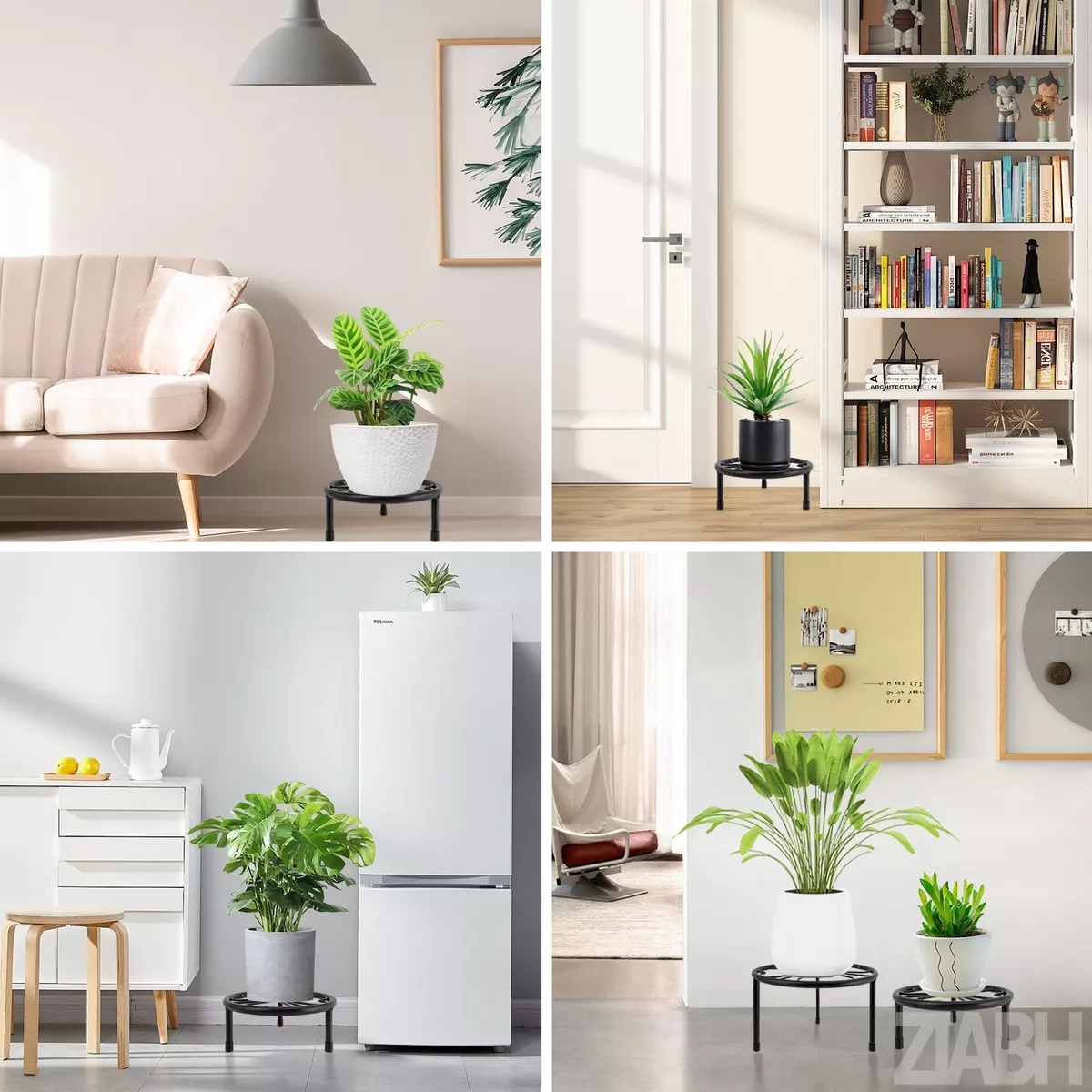 5pz Bases Para Maceteros De Herrería Plantas Porta Macetas
