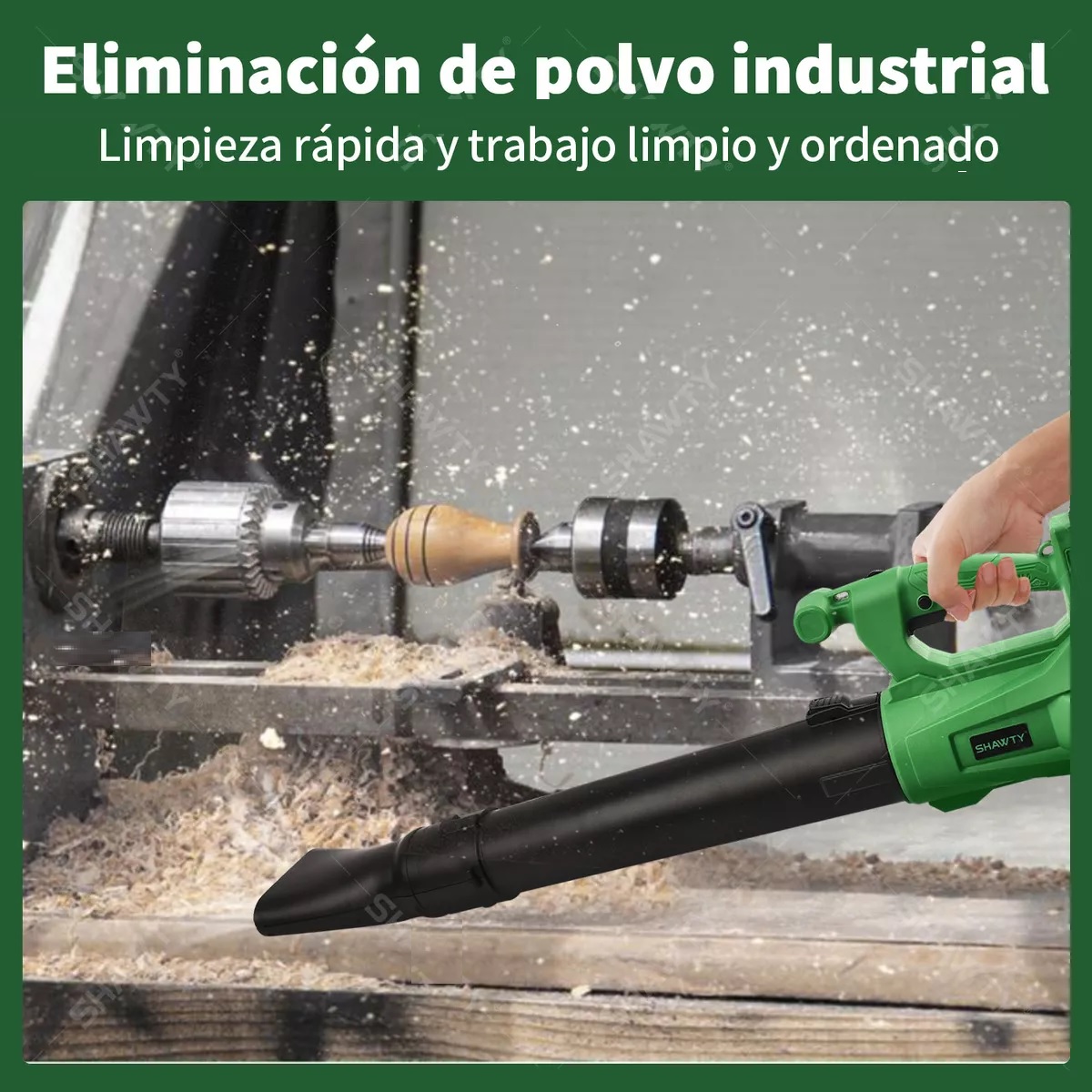 Sopladora Aspiradora De Aire Inalambrica Eléctrica Portátil 20v 600w 2Batería