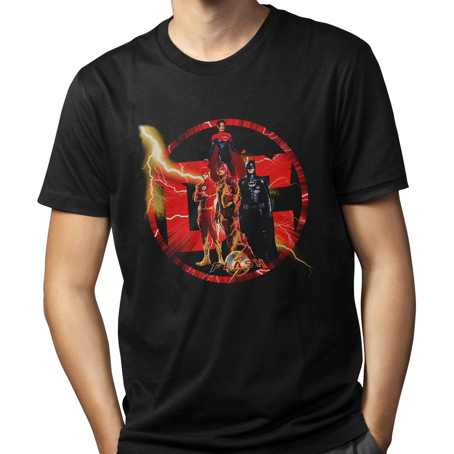 Playera para hombre The Flash y Superhéroes DC XOLO