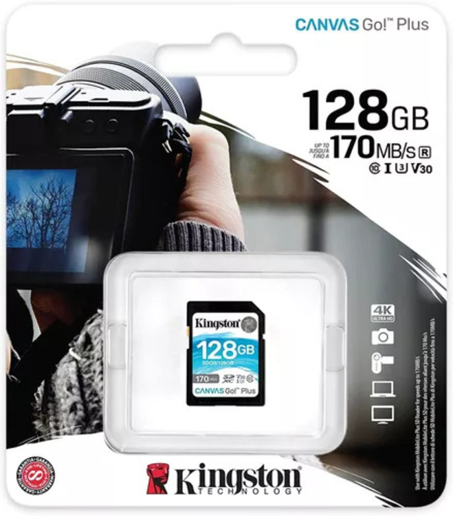 Tarjeta de memoria SD Canvas Go! Plus, SDG3-128GB  