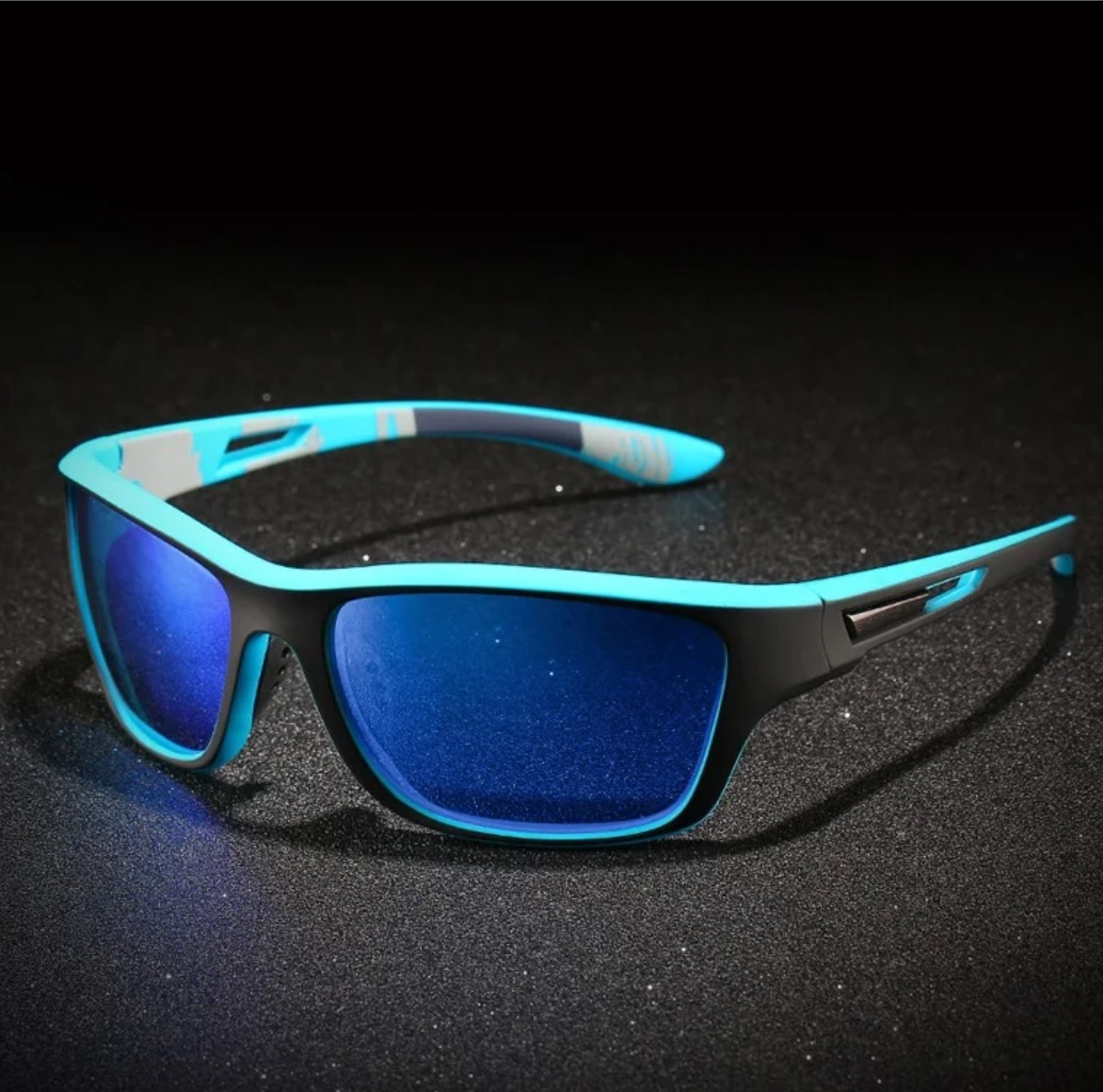 Gafas ciclismo azul moto deportes auto carreras playa lentes deportivas cross filtro UV sol moda