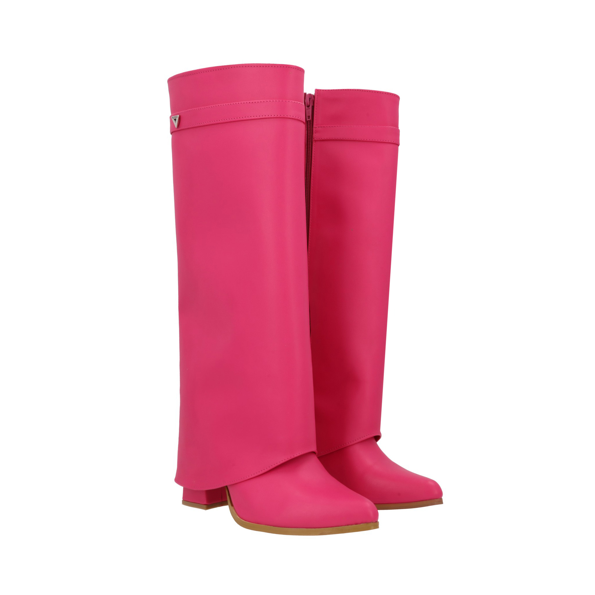 Platonia | Bota Puntal De Tacón Larga Maxi Francia Platonia | Cabra Piel Sintético | Bota Maxi Con Capucha Trendy Para Mujer | Cierre Lateral Reforzado