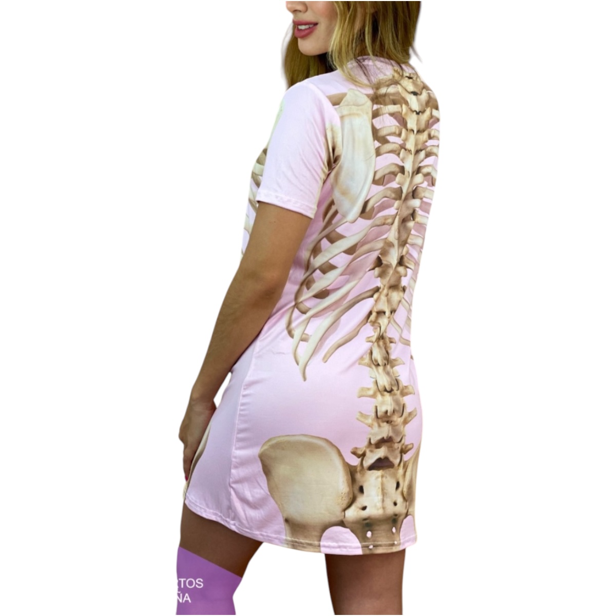 Bluson Maxi Playera Mujer Colsplay Día De Muertos Hallowen esqueleto.