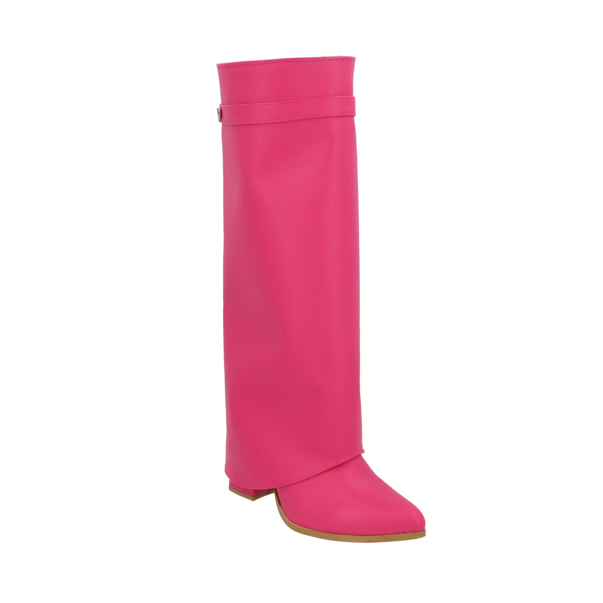 Platonia | Bota Puntal De Tacón Larga Maxi Francia Platonia | Cabra Piel Sintético | Bota Maxi Con Capucha Trendy Para Mujer | Cierre Lateral Reforzado