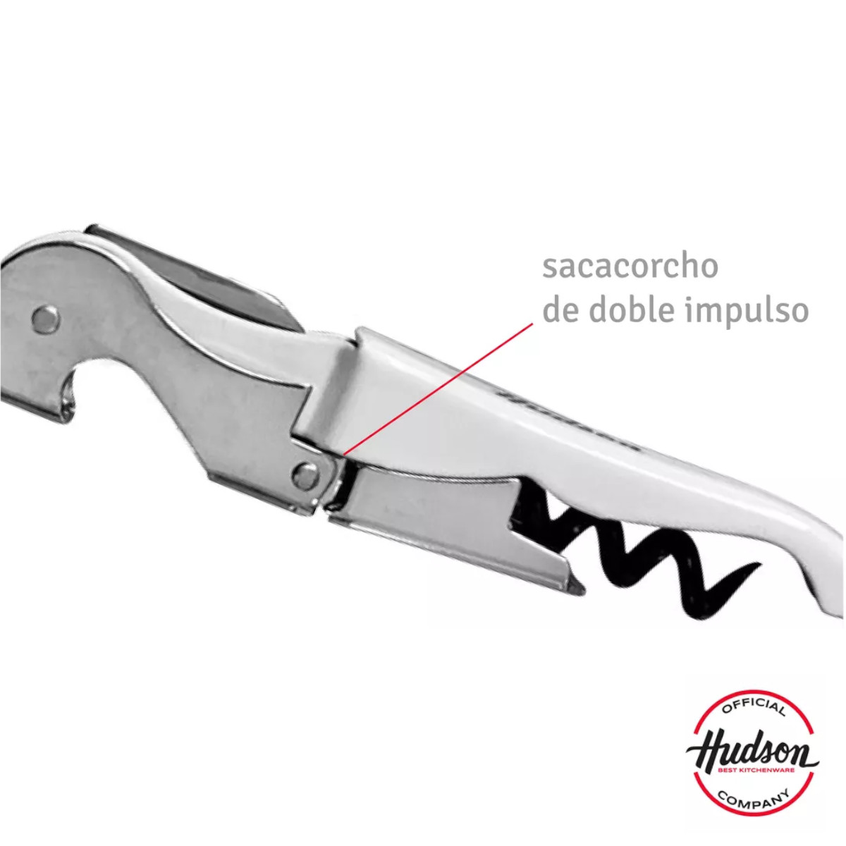 Sacacorchos 2 pasos HUDSON multifunción 2 en 1