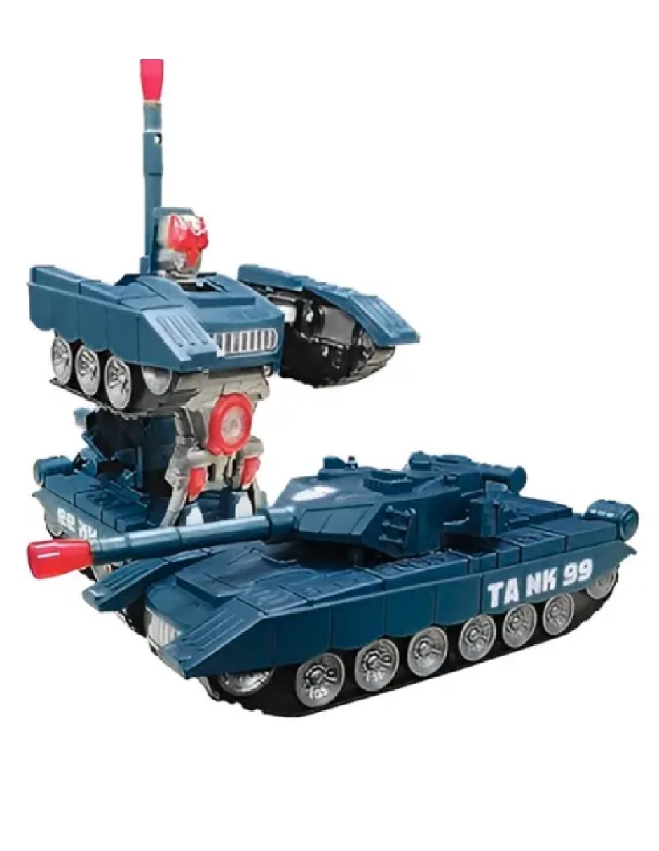 Tanque De Guerra Transformer Luz, Pilas, Sonido 9901 Regalo