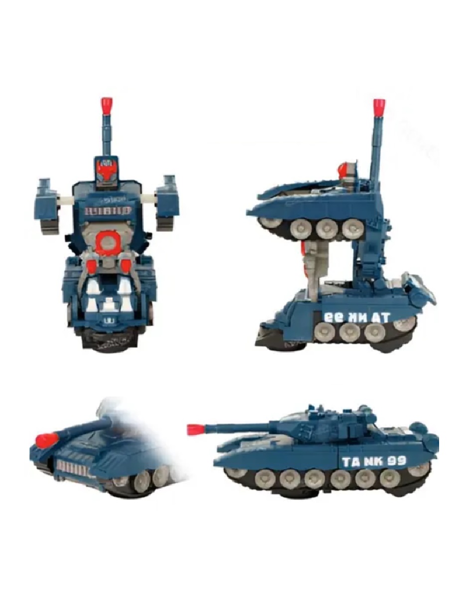 Tanque De Guerra Transformer Luz, Pilas, Sonido 9901 Regalo