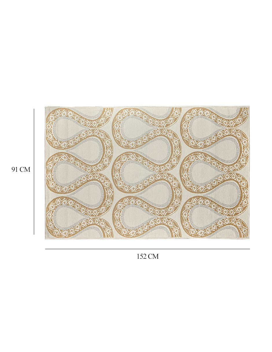 Tapete Alfombra Decorativo Lavable Piedra Serpentina - Fine Art Tj