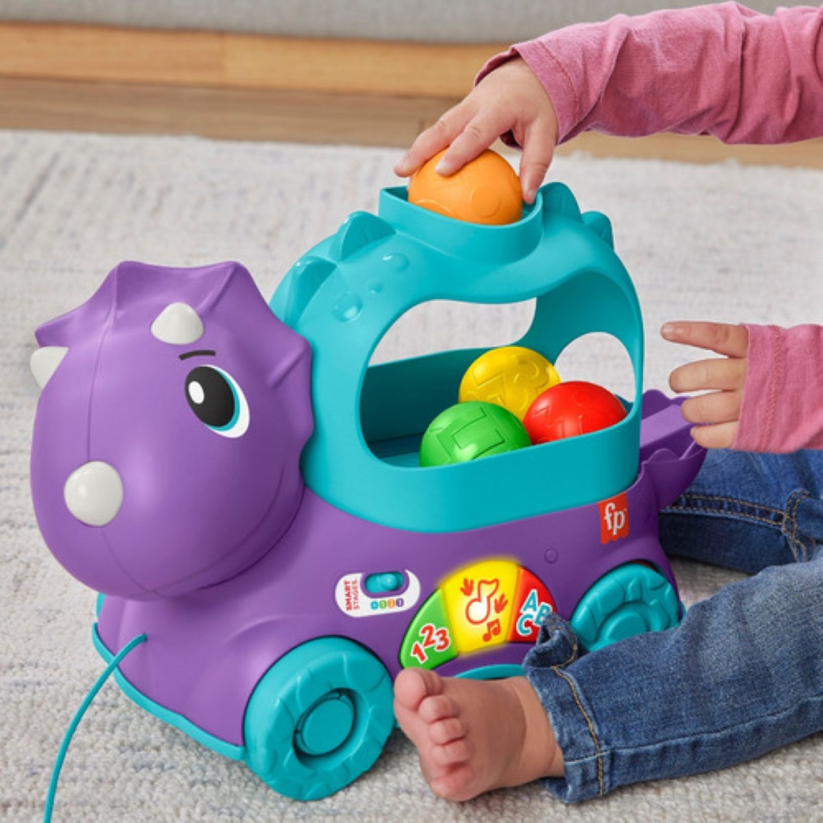 Juguete Para Bebés Dino Pelotitas Divertidas