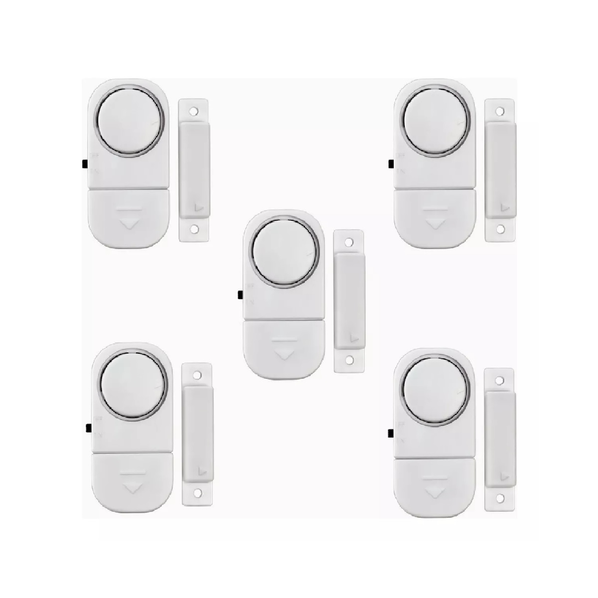 Alarma Con Sensor Y Alarma De Puerta 5 Piezas