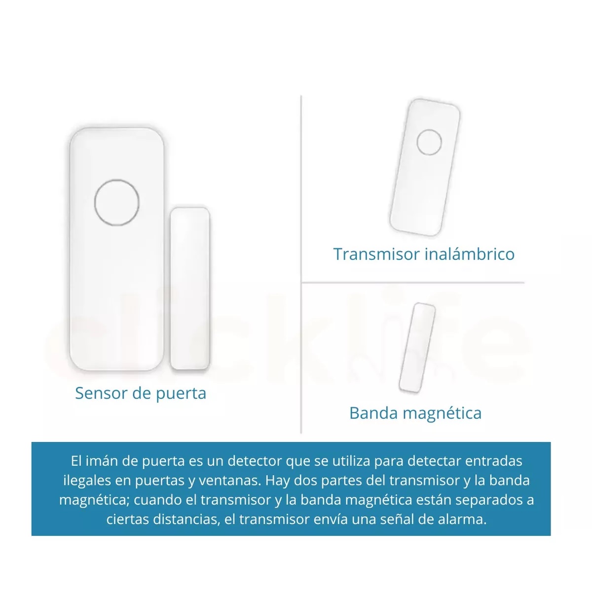 Sensor Magnético Puerta-ventana Inalámbrico