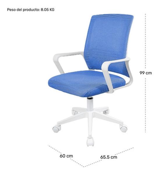 Set Home Office Escritorio Madera Clara + Silla Ajustable