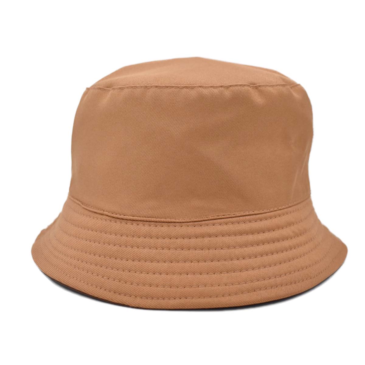 Sombrero Bucket Unisex  Doble Vista Tonos Cafes