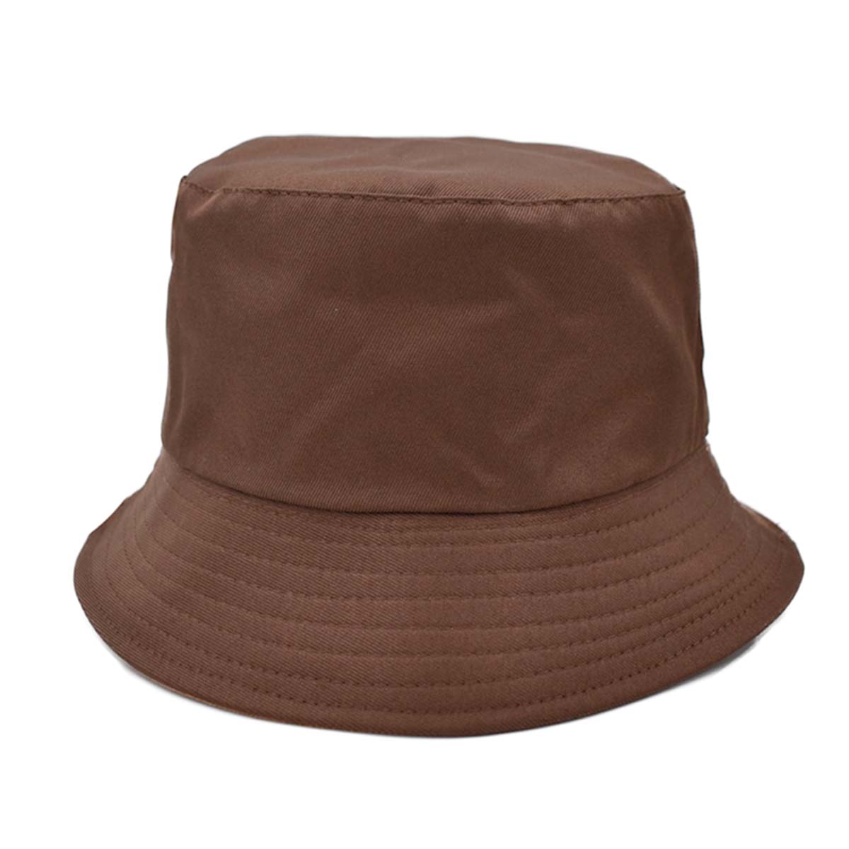 Sombrero Bucket Unisex  Doble Vista Tonos Cafes