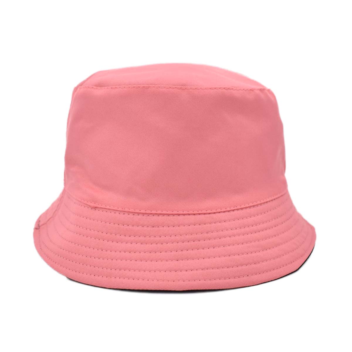Sombrero Bucket Doble Vista Negro/Coral
