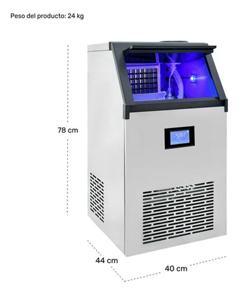 Maquina Fabricadora Hielo Comercial 60 Kg Dia Restaurante
