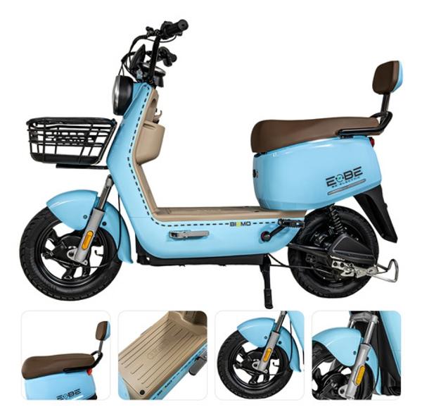Bicicleta Electrica Luz Led Scooter 50 Km/h 3 Velocidades Azul