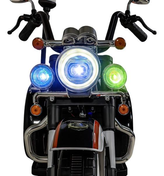 Motocicleta Montable Chopper Niños Policia Bluetooth Usb