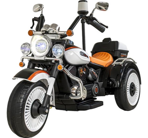 Motocicleta Montable Chopper Niños Policia Bluetooth Usb