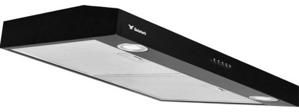 Campana Extractora Negra Cocina 76 Cm Gabinete Acero Inox