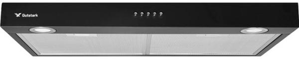 Campana Extractora Negra Cocina 76 Cm Gabinete Acero Inox