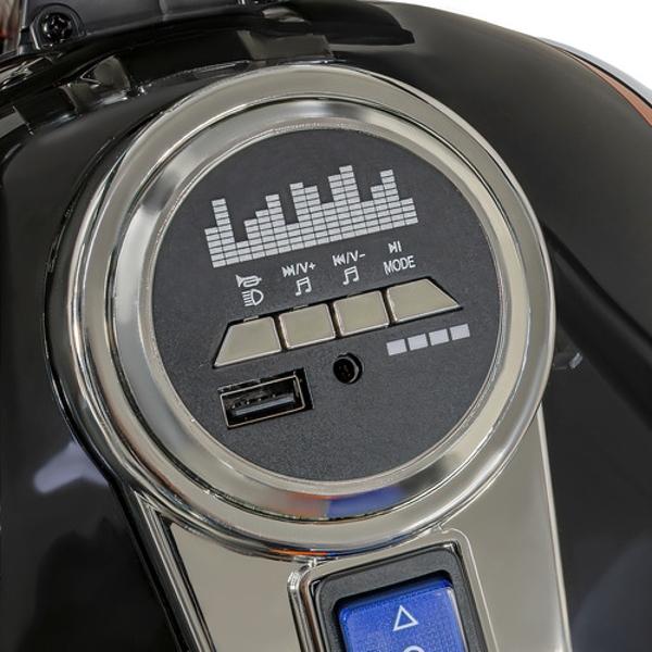 Motocicleta Montable Chopper Niños Policia Bluetooth Usb