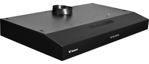 Campana Extractora Negra Cocina 76 Cm Gabinete Acero Inox