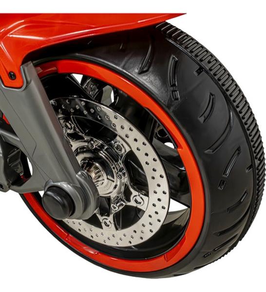 Motocicleta Montable Electrica Deportiva Niño Luces Musica Roja