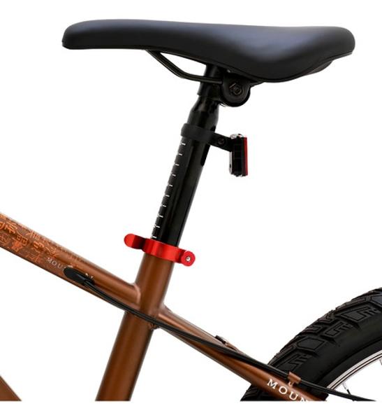 Bicicleta Infantil Niños Rodada 20 Cuadro Acero Frenos Disco Naranja