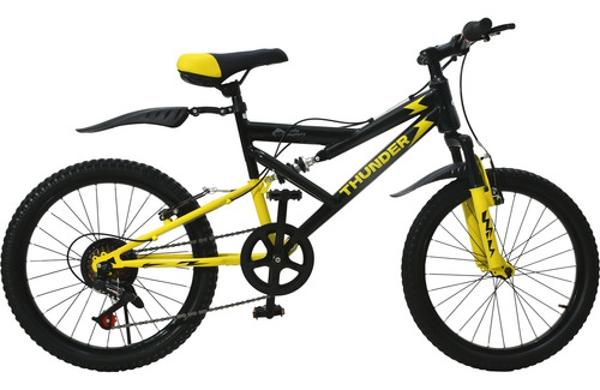 Bicicleta Montaña Infantil 7 Vel Niños R20 Amortiguador