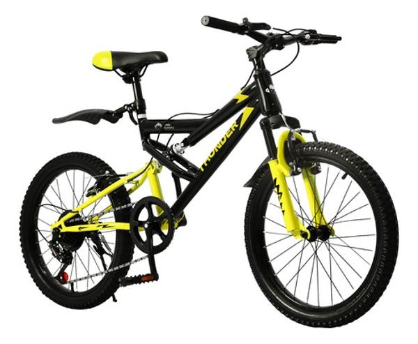 Bicicleta Montaña Infantil 7 Vel Niños R20 Amortiguador