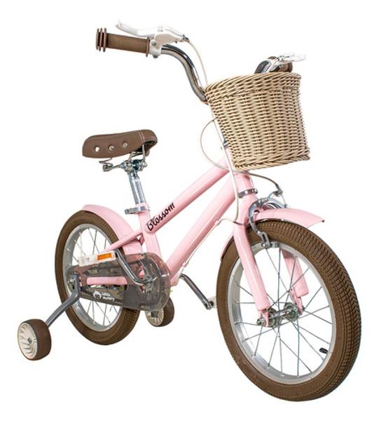 Bicicleta Infantil Niña Rodada 16 Rosa Ruedas Entrenamiento
