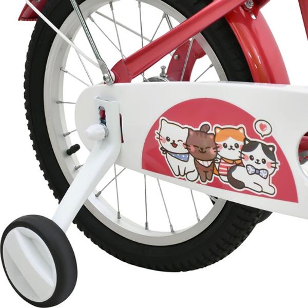 Bicicleta Infantil Roja Niños Rodada 16 Con Canasta