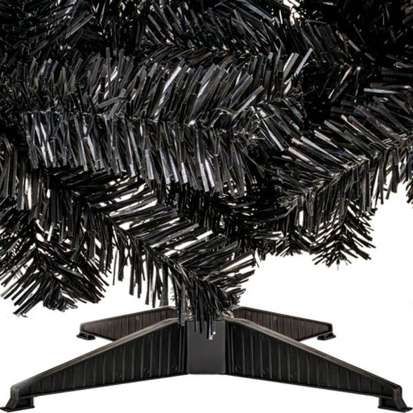Arbol De Navidad Negro Pino Navideño 1.90 Metros 900 Ramas.
