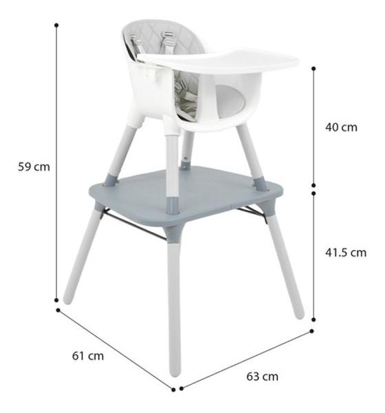 Silla Periquera Alta Bebe 4 En 1 Reforzada Mesa Actividades.