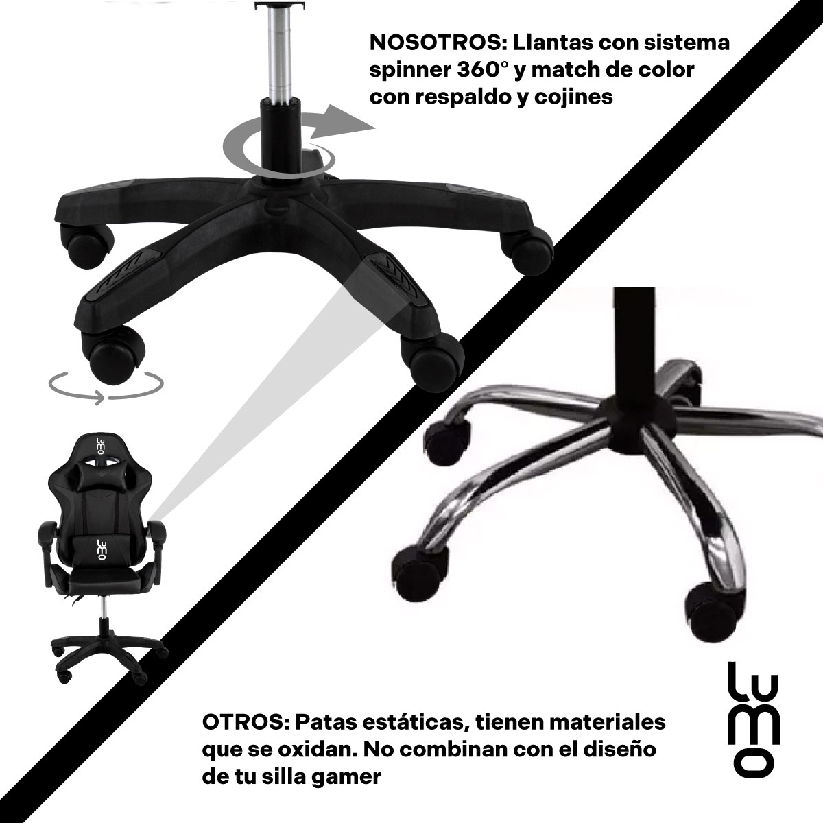 Silla Gamer Ergonomica Ejecutiva De Oficina Reposapies