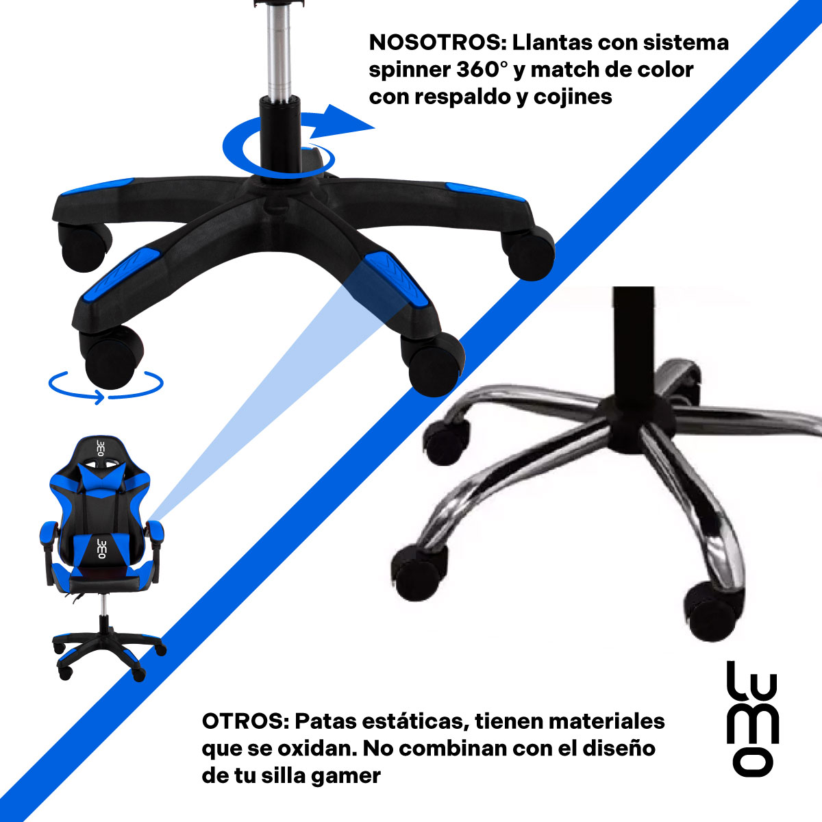 Silla Gamer Reclinable Ergonomica Reposapies Oficina.