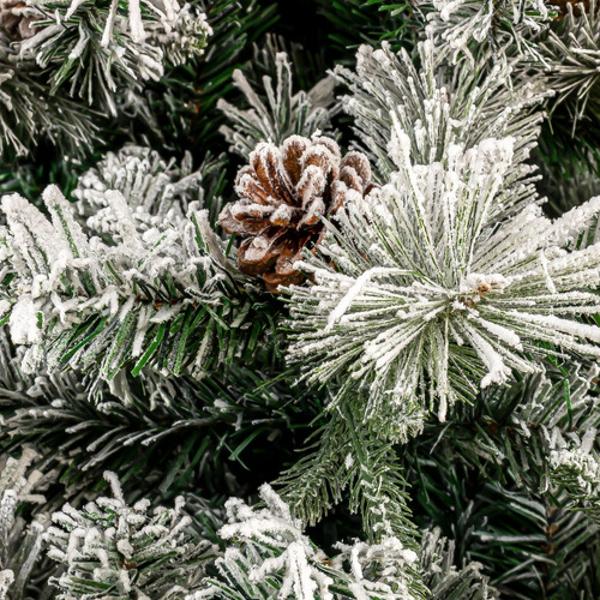 Arbol De Navidad Nevado 1.90 Metros Pino Navideño 1256 Ramas
