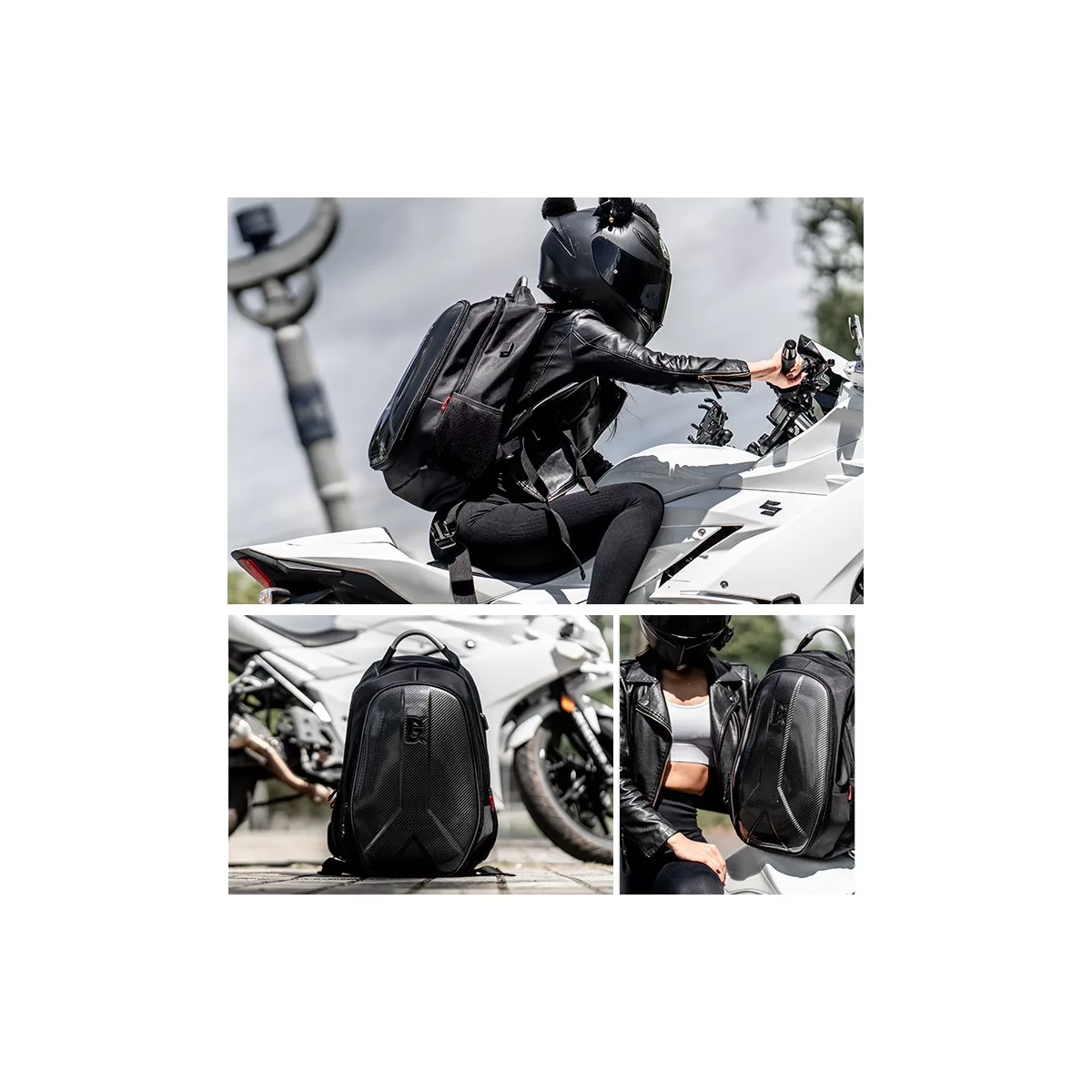 Mochila Para Moto,mochila Impermeable Para Computadora Viaje