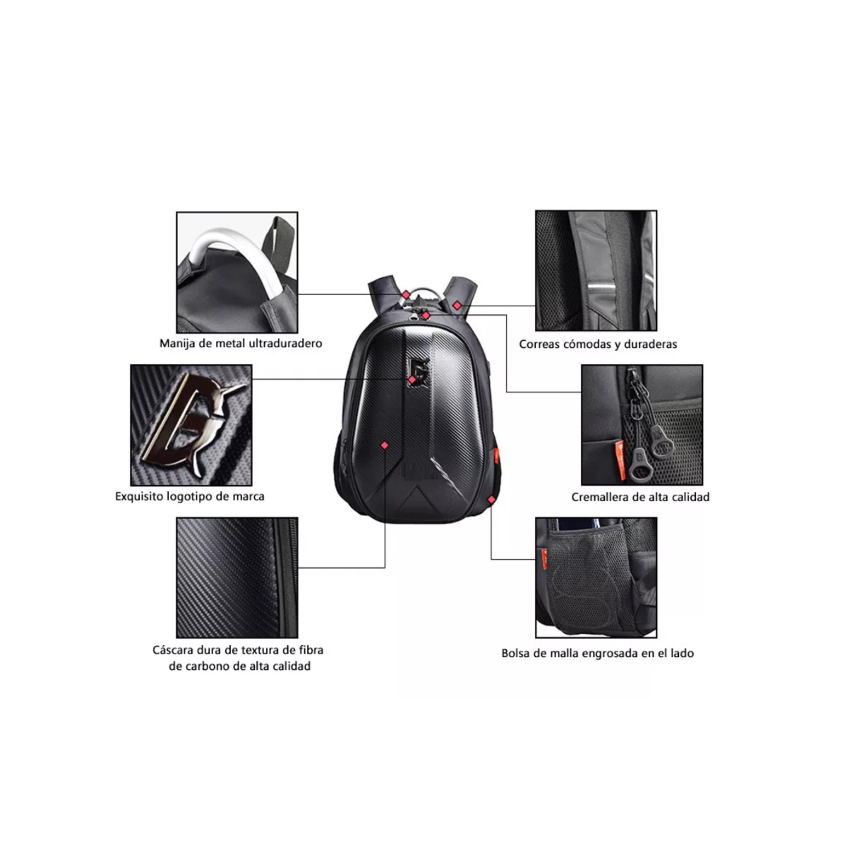 Mochila Para Moto,mochila Impermeable Para Computadora Viaje