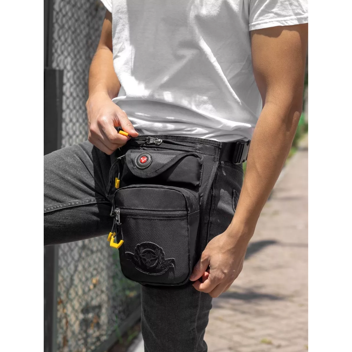 Piernera Muslera Mochila Campismo Moto Ciclismo Militar