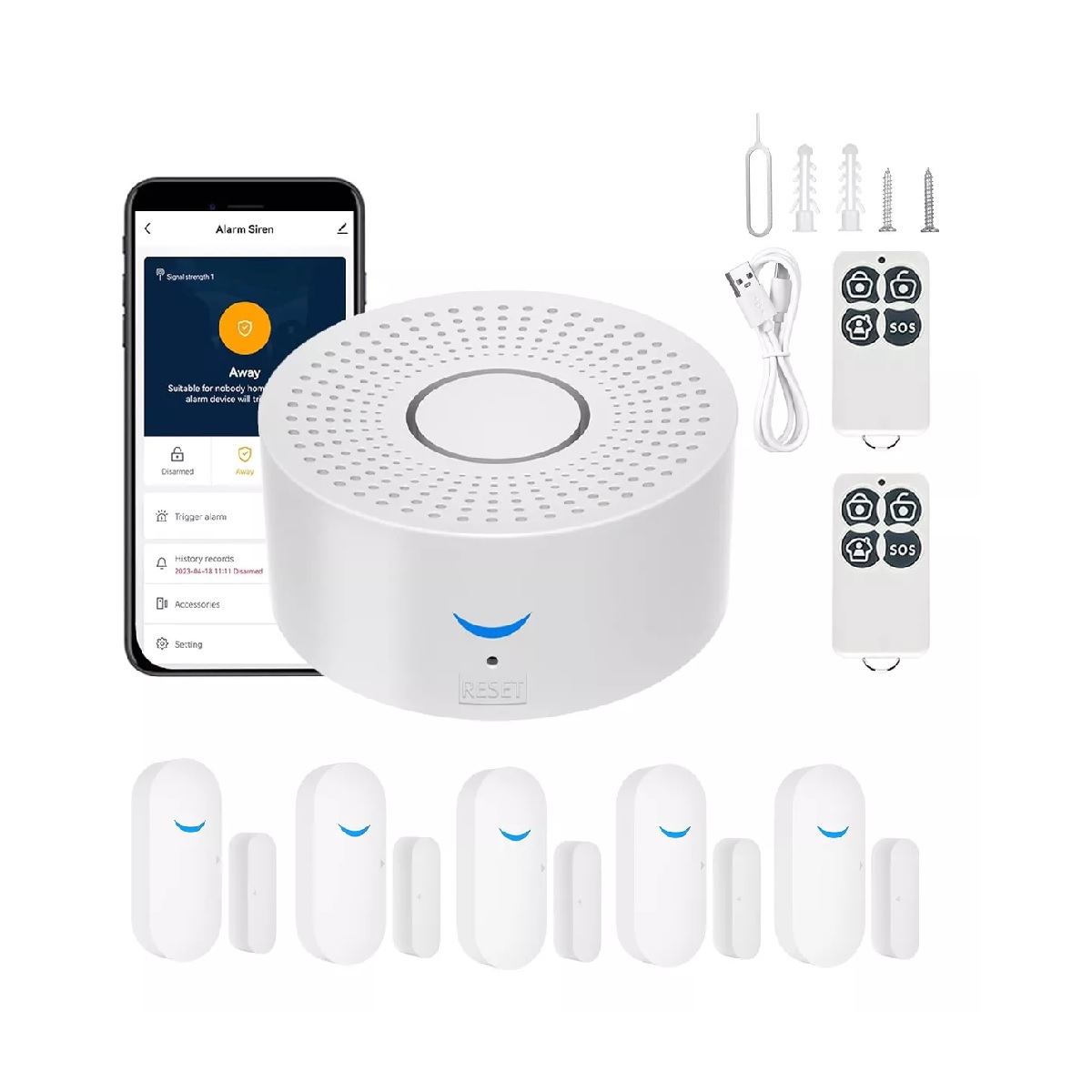 Kit Imán De Puerta Sistemas Seguridad Alarmas Y Sensores Wifi