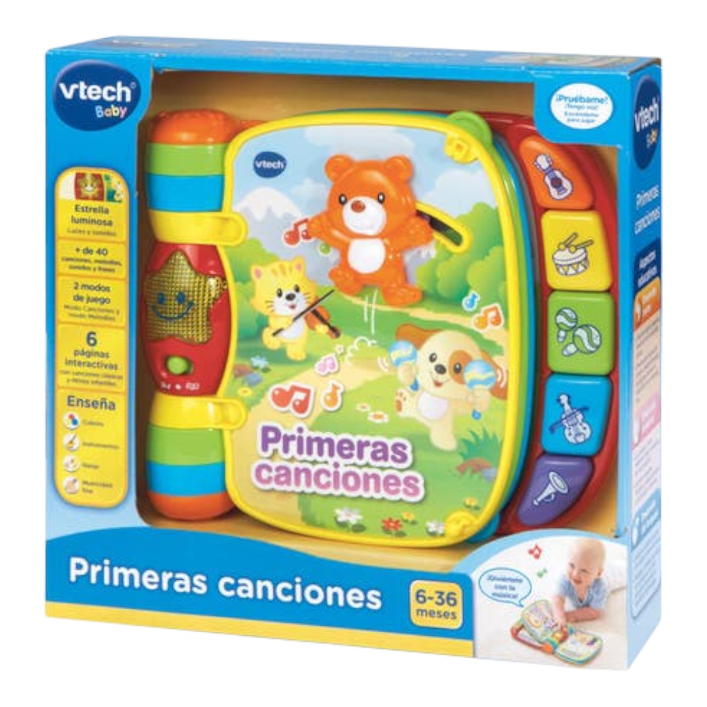 LIBRO MUSICAL BEBÉ MULTICOLOR  VTECH 80-166722