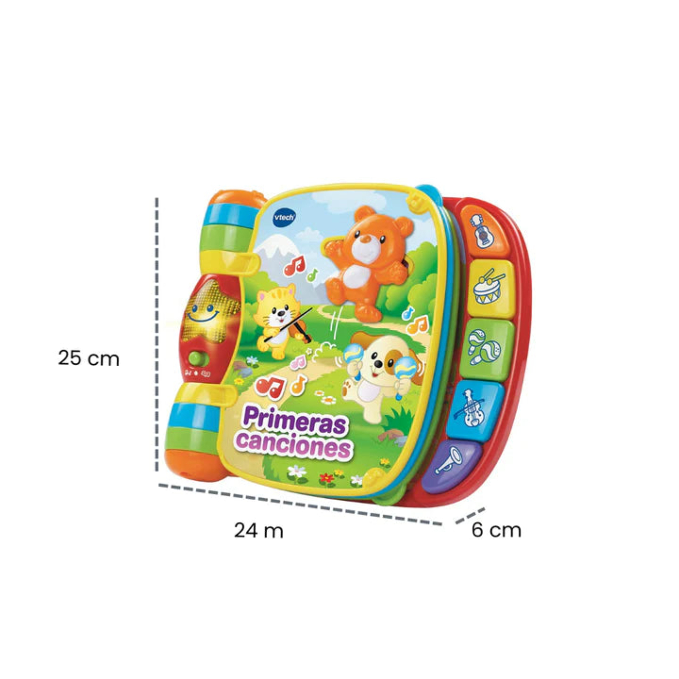 LIBRO MUSICAL BEBÉ MULTICOLOR  VTECH 80-166722