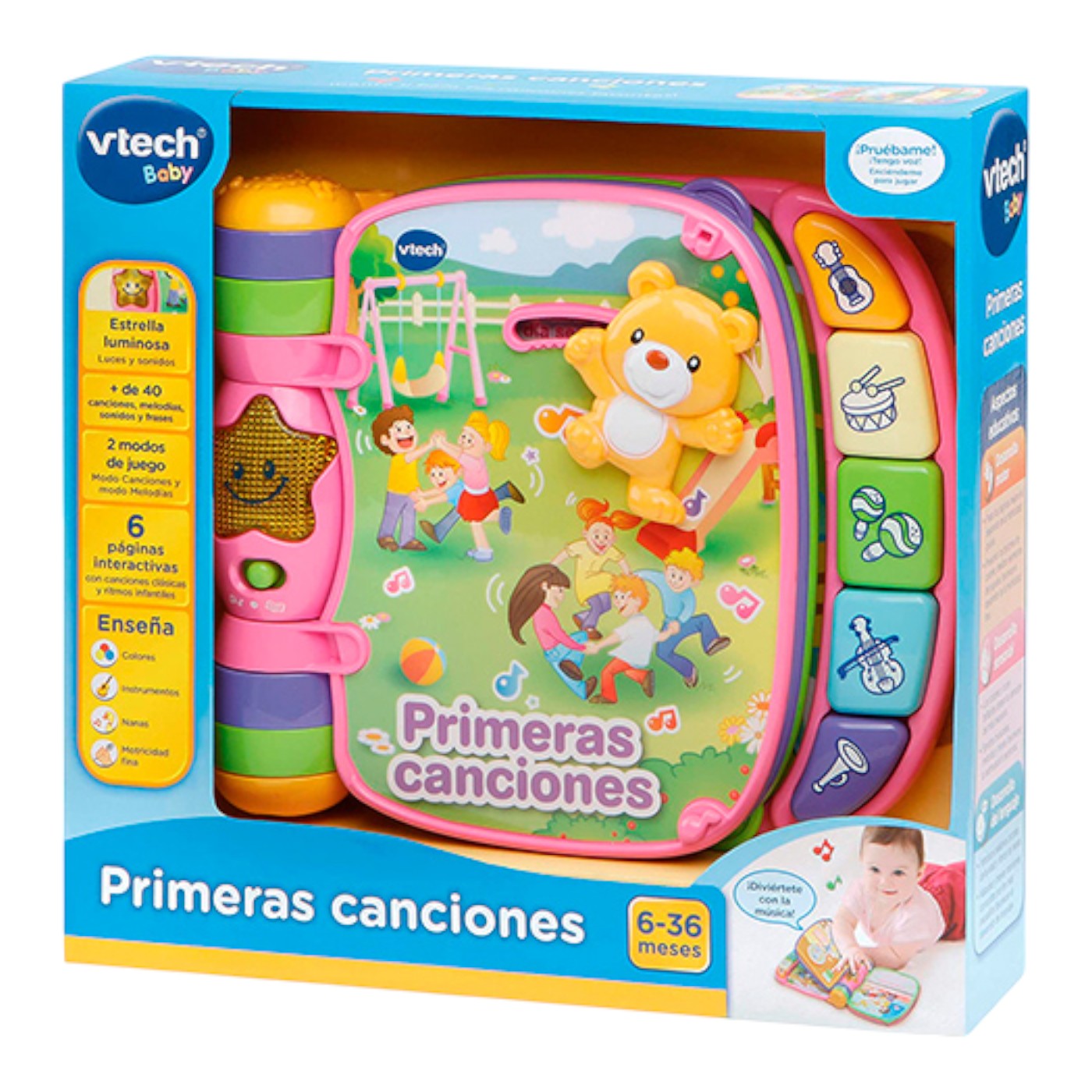 LIBRO MUSICAL VTECH BEBÉ MULTICOLOR  VTECH 80-166757