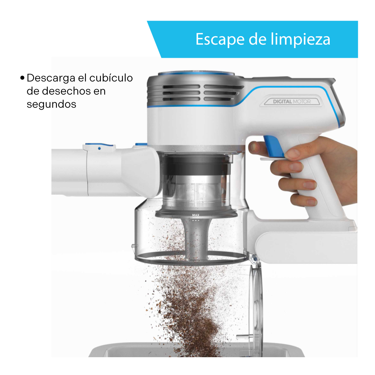 Aspiradora Inalambrica de Mano Potente 250 W 6 in 1